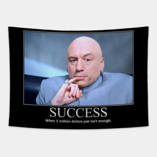 Success Joe Rogan Funny Motivation Design Tapestry