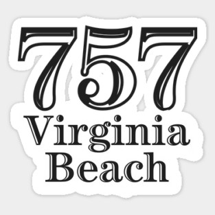 Virginia Beach 757 Virginia USA Sticker