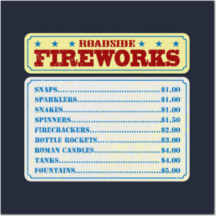 Roadside Fireworks Posters and Art