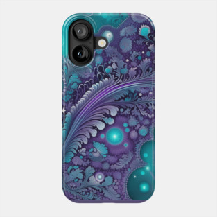 Other Worldly Designs- nebulas, stars, galaxies, planets with feathers Phone Case