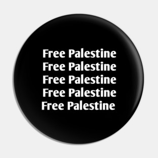 Free Palestine Pin