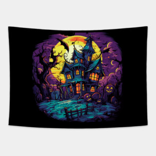 Haunted House Tapestry