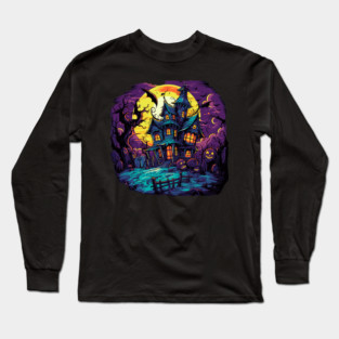 Haunted House Long Sleeve T-Shirt