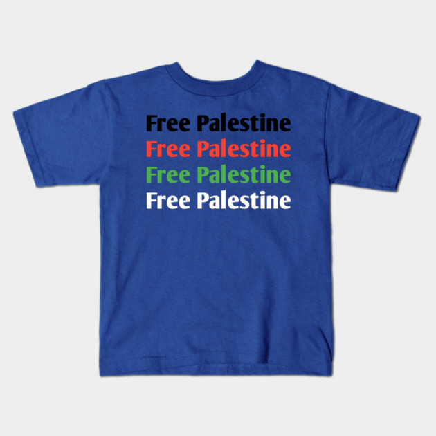Free Palestine Kids T-Shirt by BlackMeme94