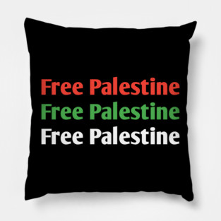 Free Palestine Pillow