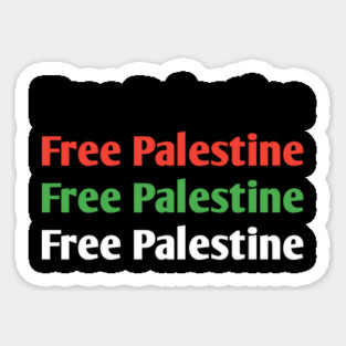 Free Palestine Sticker