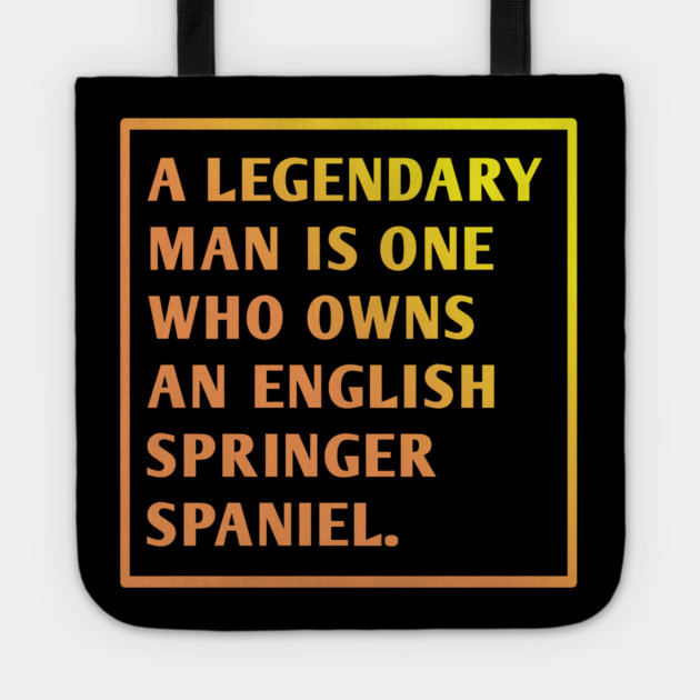 English Springer spaniel Tote by BlackMeme94
