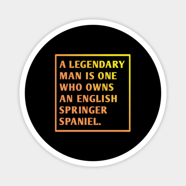 English Springer spaniel Magnet by BlackMeme94