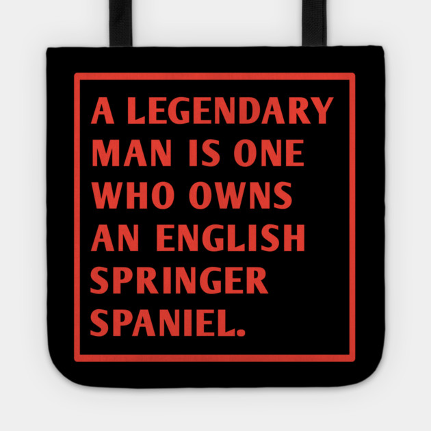 English Springer spaniel Tote by BlackMeme94