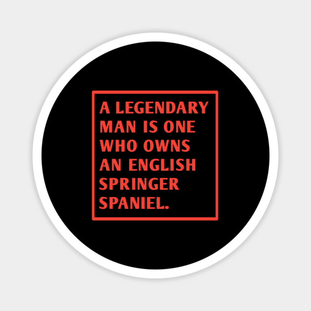 English Springer spaniel Magnet by BlackMeme94