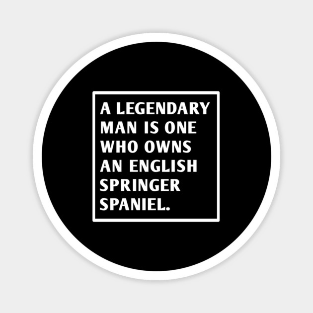 English Springer spaniel Magnet by BlackMeme94