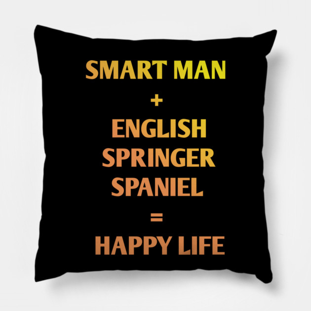 English Springer spaniel Pillow by BlackMeme94