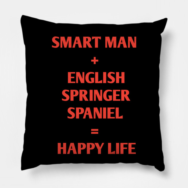 English Springer spaniel Pillow by BlackMeme94