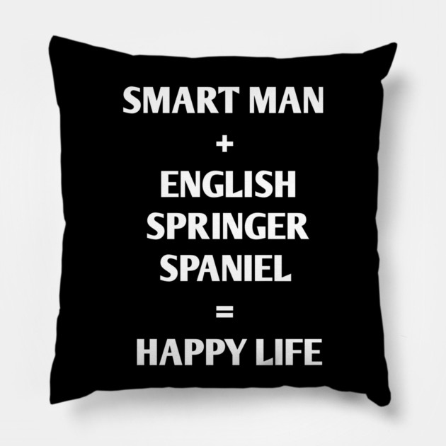 English Springer spaniel Pillow by BlackMeme94