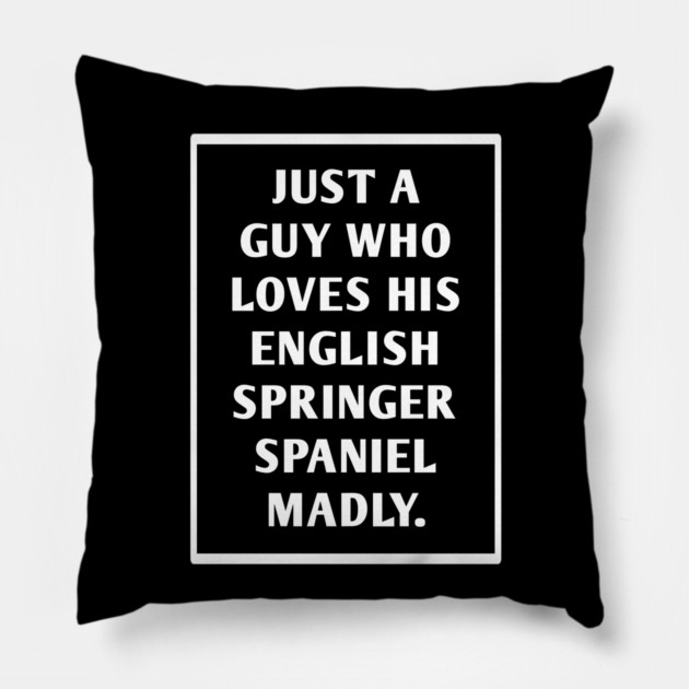 English Springer spaniel Pillow by BlackMeme94