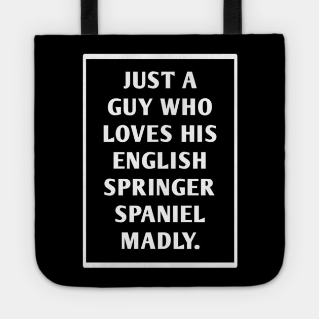 English Springer spaniel Tote by BlackMeme94