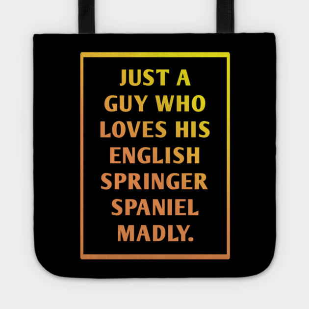 English Springer spaniel Tote by BlackMeme94