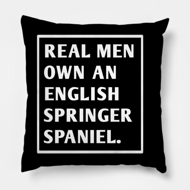 English Springer spaniel Pillow by BlackMeme94