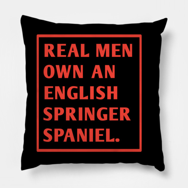 English Springer spaniel Pillow by BlackMeme94