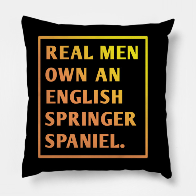 English Springer spaniel Pillow by BlackMeme94