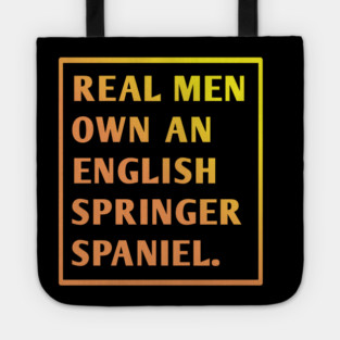 English Springer spaniel Tote