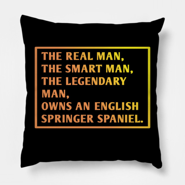 English Springer spaniel Pillow by BlackMeme94