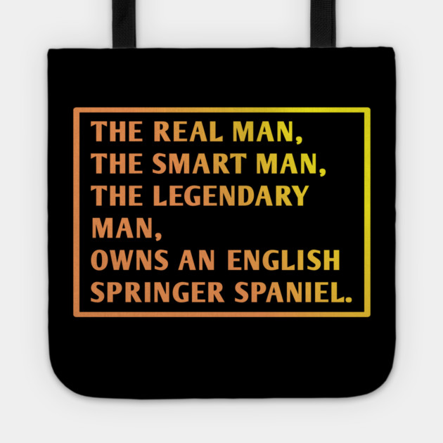 English Springer spaniel Tote by BlackMeme94