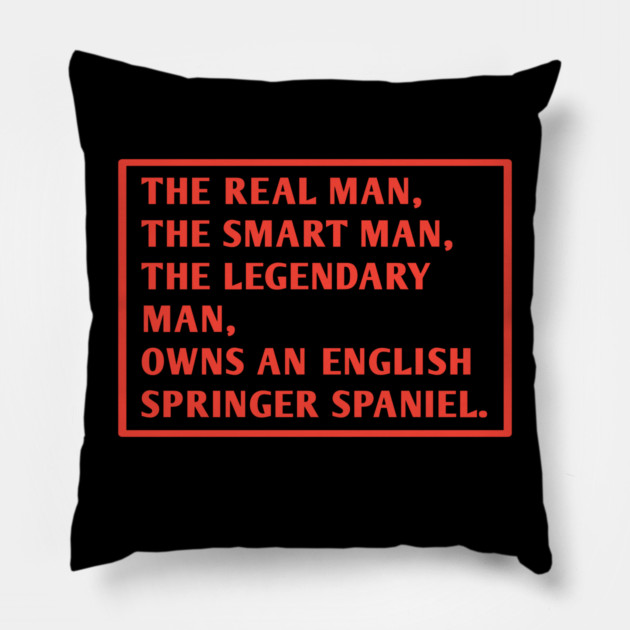 English Springer spaniel Pillow by BlackMeme94