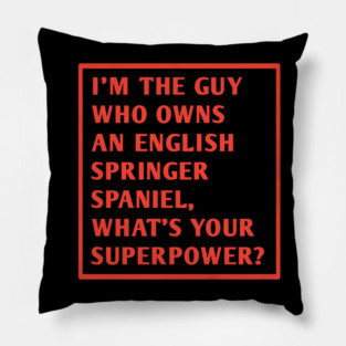 English Springer spaniel Pillow