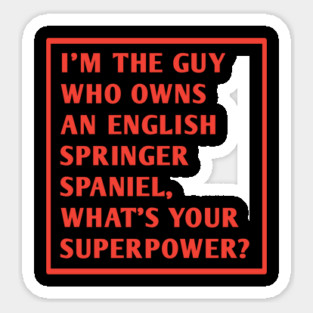 English Springer spaniel Sticker