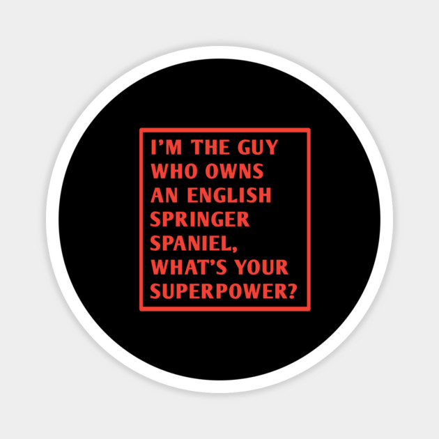 English Springer spaniel Magnet by BlackMeme94