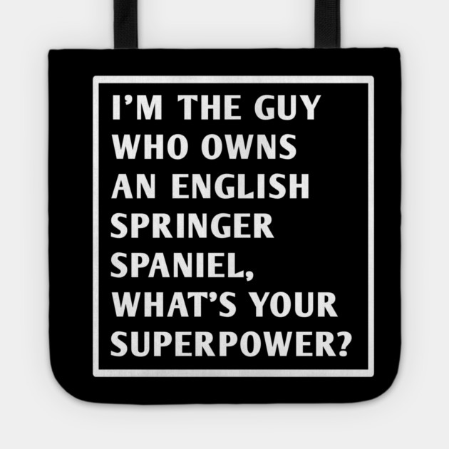 English Springer spaniel Tote by BlackMeme94