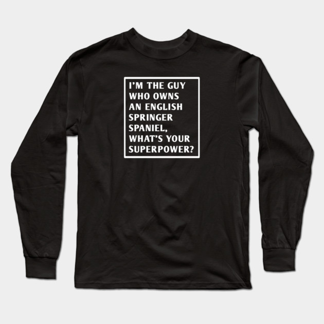 English Springer spaniel Long Sleeve T-Shirt by BlackMeme94