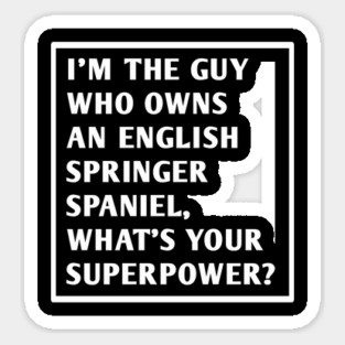 English Springer spaniel Sticker