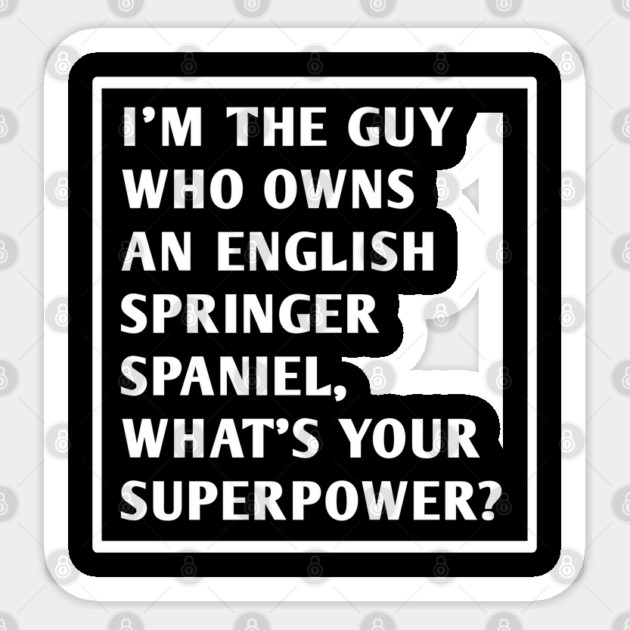 English Springer spaniel Sticker by BlackMeme94