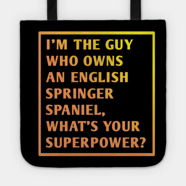 English Springer spaniel Tote by BlackMeme94
