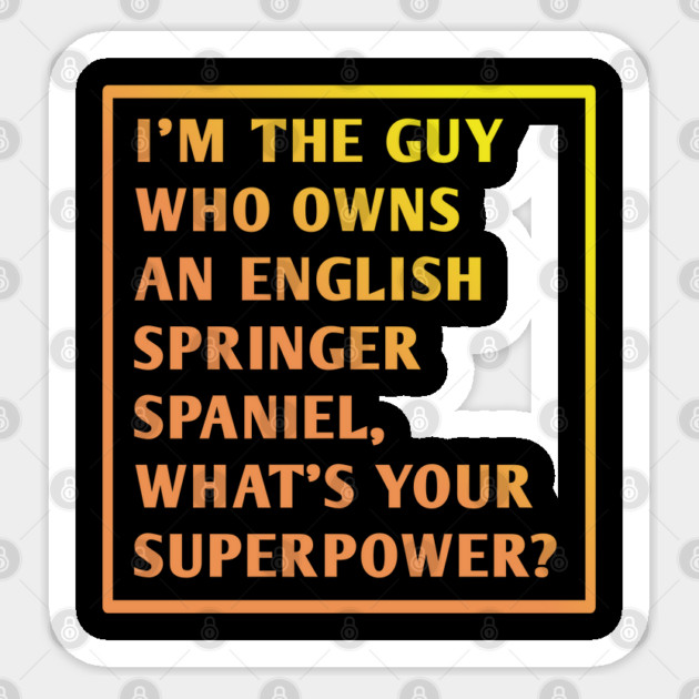 English Springer spaniel Sticker by BlackMeme94