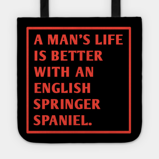 English Springer spaniel Tote by BlackMeme94