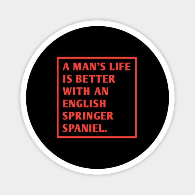 English Springer spaniel Magnet by BlackMeme94