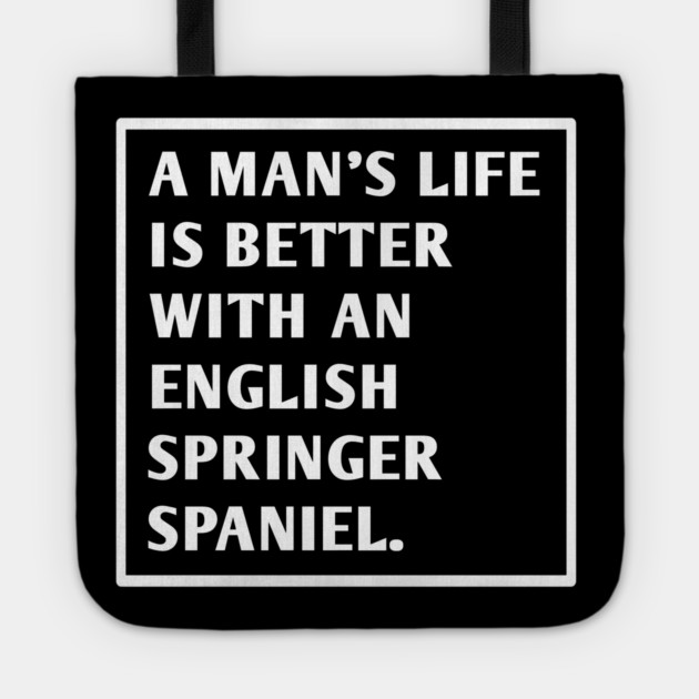 English Springer spaniel Tote by BlackMeme94
