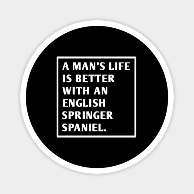 English Springer spaniel Magnet by BlackMeme94