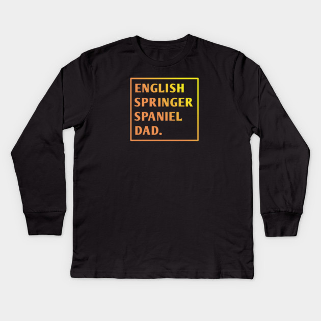 English Springer spaniel Kids Long Sleeve T-Shirt by BlackMeme94