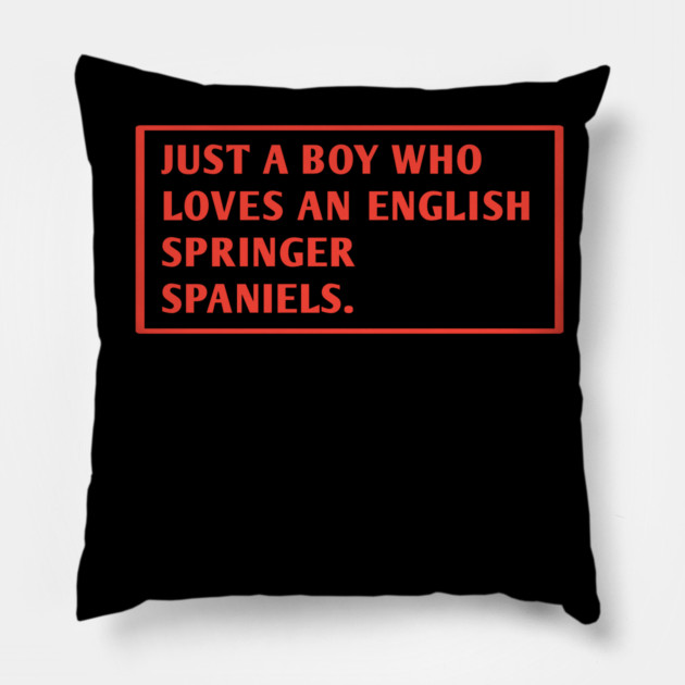 English Springer spaniel Pillow by BlackMeme94