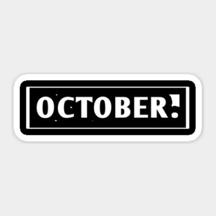 October Sticker