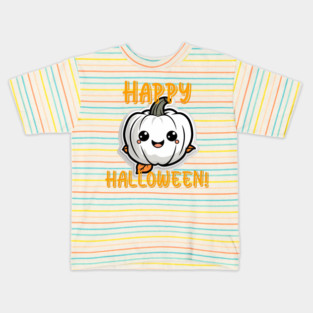 Happy Halloween Smiling Pumpkin Kids T-Shirt