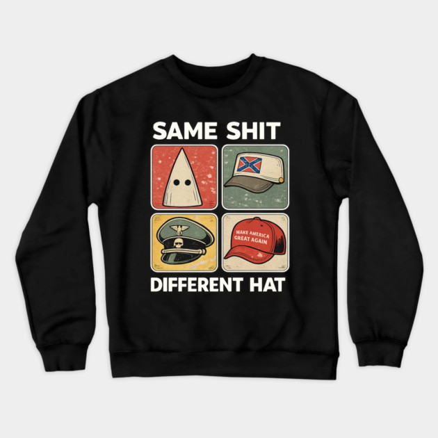 Anti-Trump Crewneck Sweatshirt by BlackMeme94