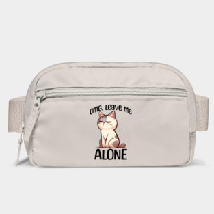 Funny introvert sarcastic grouchy cat design Bag