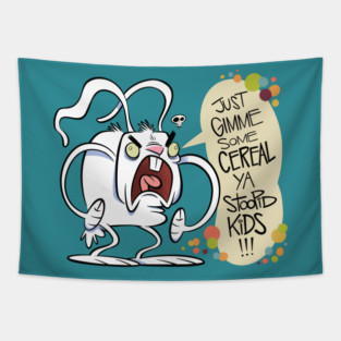 Cereal-Deprived Rabbit Tapestry