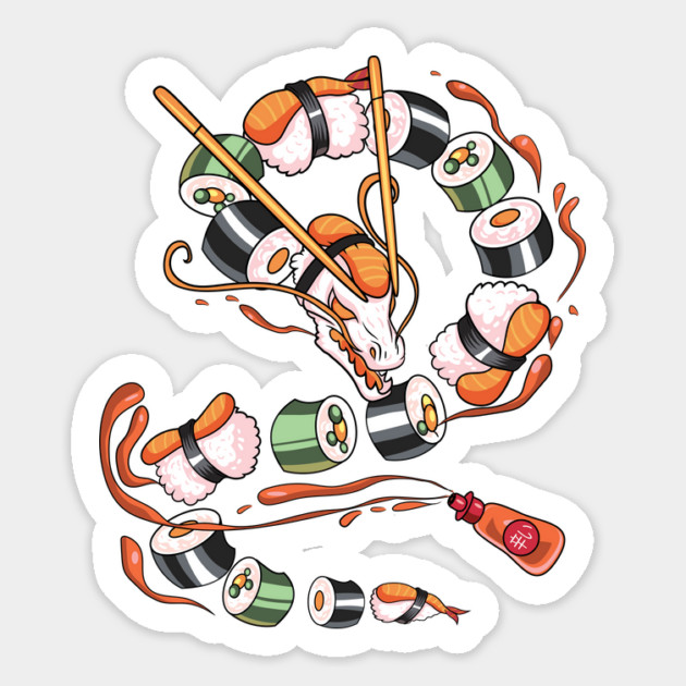 Sushi Dragon Magnet by GoshWow®