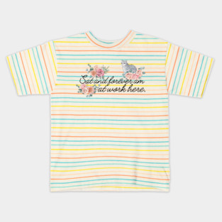 Sat and forever am at work here. Kids T-Shirt